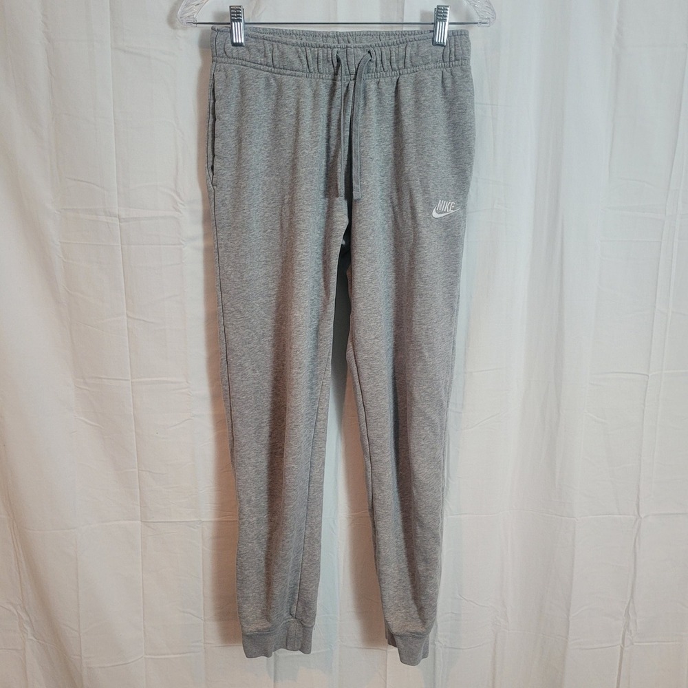 Nike Sportswear Essential Womens‎ Fleece Joggers Grey Heather Size S Athleisure